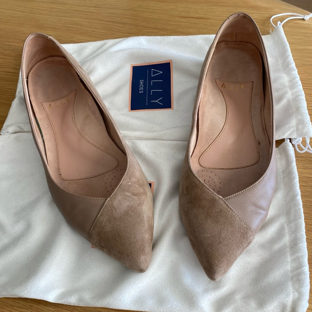 Ally shoes flats, EUC, EU 38.5/US 8 / Extra Wide (D) - Picture 2 of 3